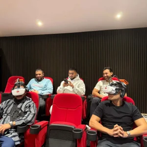 En lille biograf med VR briller